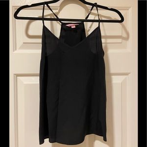 Lilly Pulitzer Black Silk Tank Top XS